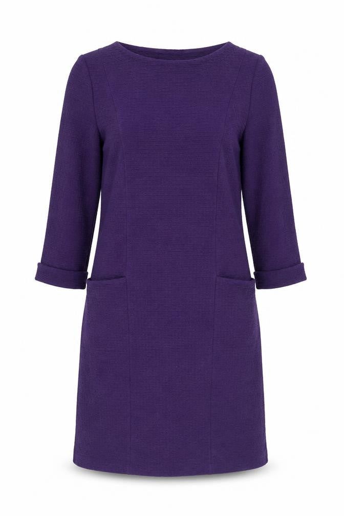 Roman Women's Purple Knit Dress Size 10