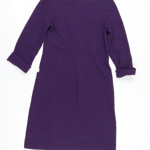 Roman Women's Purple Knit Dress Size 10