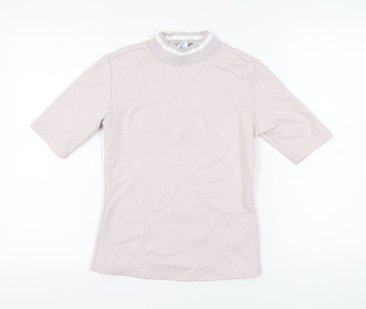 Adidas Womens Grey Basic T-Shirt Size 8