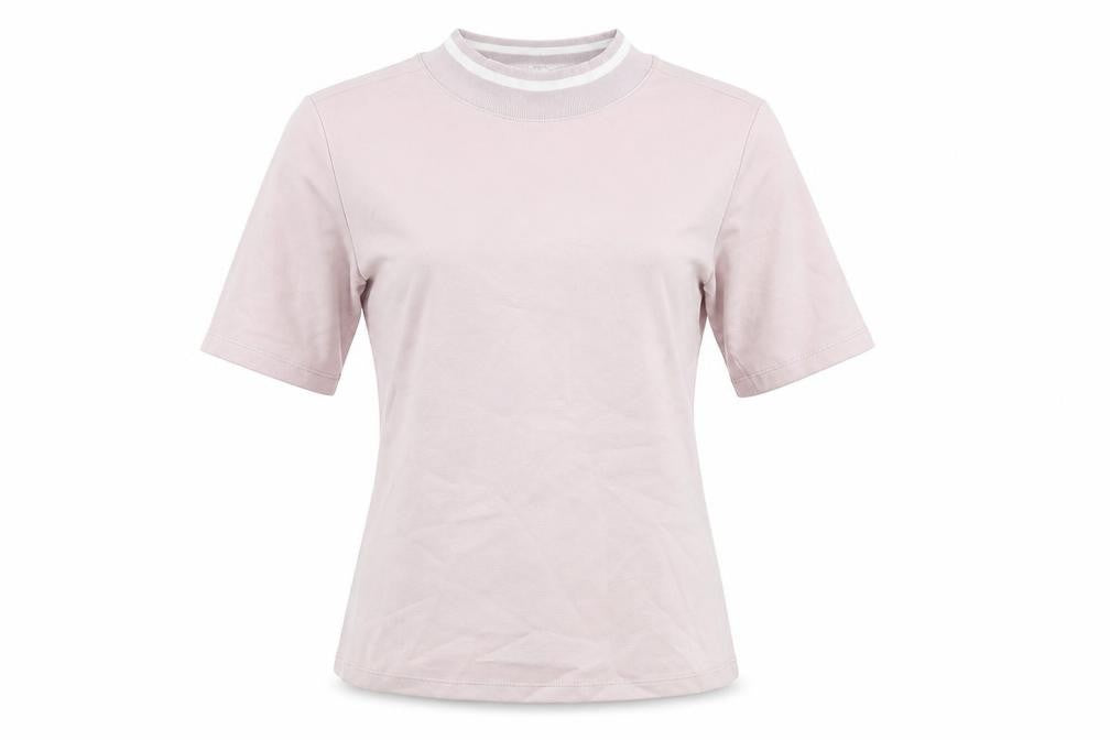 Front view of Adidas women’s grey basic t-shirt, size UK 8