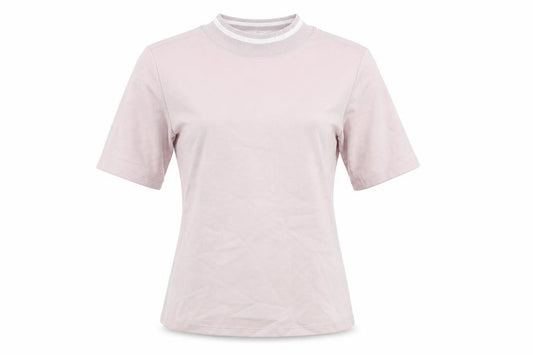 Front view of Adidas women’s grey basic t-shirt, size UK 8