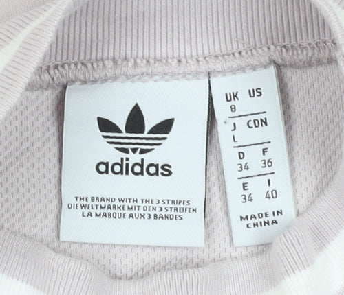 Adidas Womens Grey Basic T-Shirt Size 8