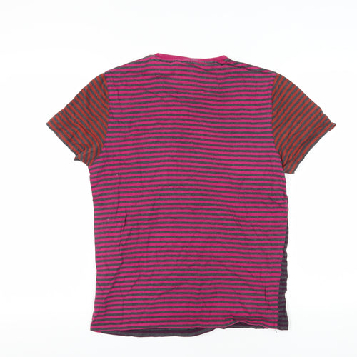 Ted Baker Men's Multicoloured Striped T-Shirt, Size M