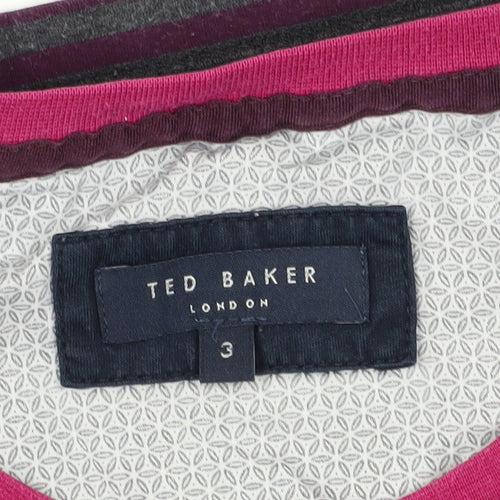 Ted Baker Men's Multicoloured Striped T-Shirt, Size M
