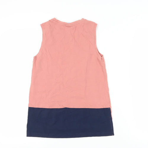 Lonsdale Pink Girls Tank Top 11-12 Years Sleeveless Logo