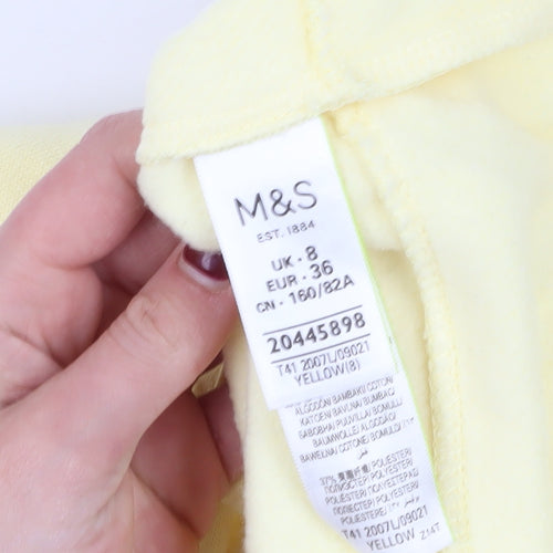 Marks and Spencer Women's Yellow Pullover Hoodie Size 8