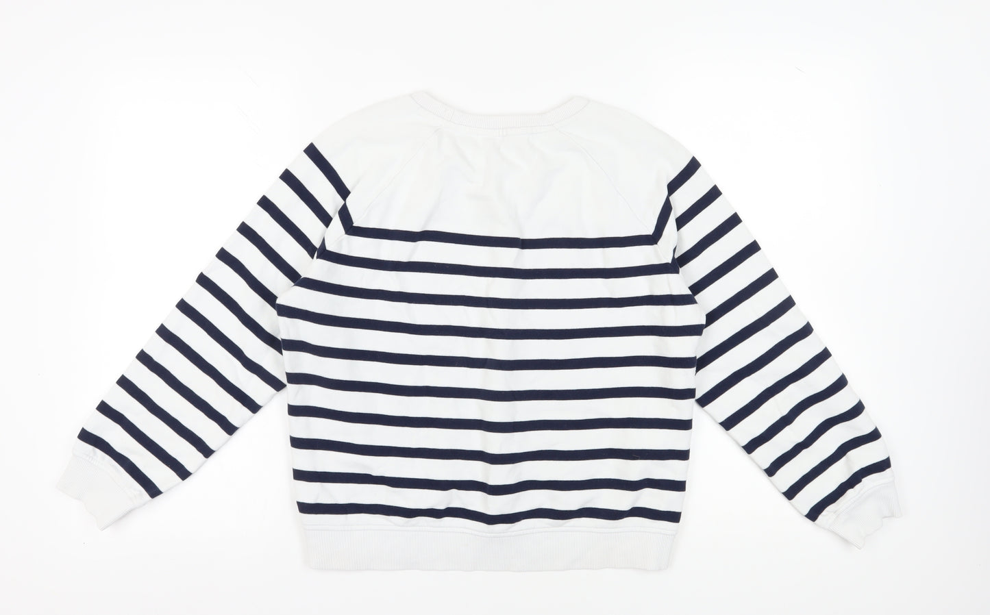 Trespass Women's White Striped Pullover Sweatshirt M