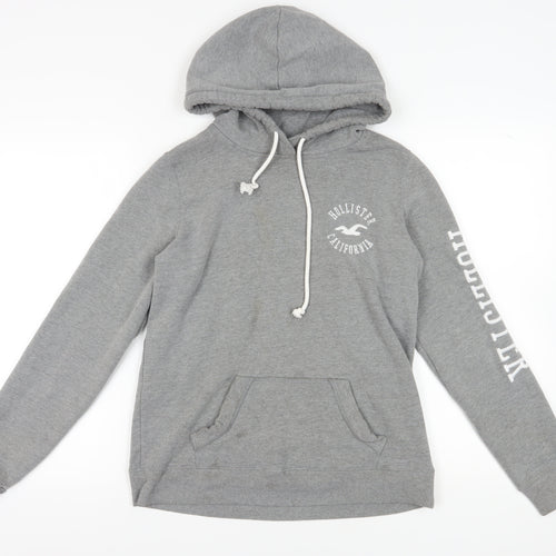 Hollister Grey Hoodie, Unisex, Small, Pullover Style