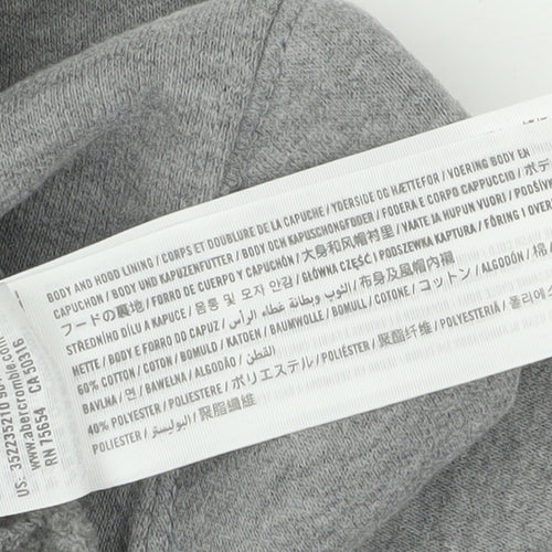 Hollister Grey Hoodie, Unisex, Small, Pullover Style