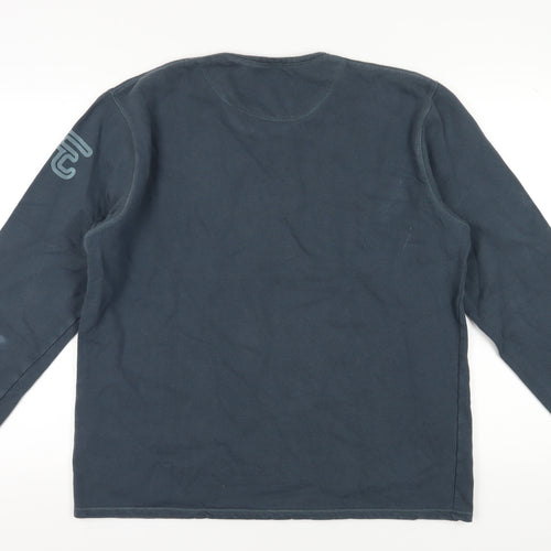 French Connection Men's Blue XL Pullover Sweatshirt