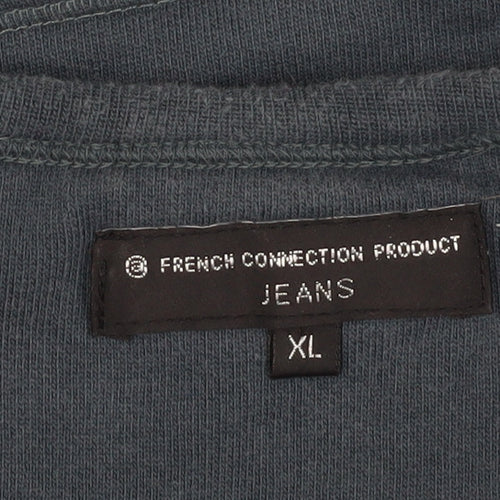 French Connection Men's Blue XL Pullover Sweatshirt