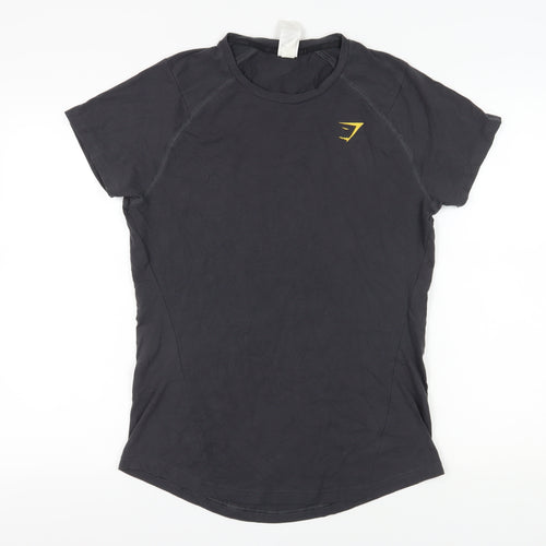 Gymshark Women's Black T-Shirt Size L for Gym & Training
