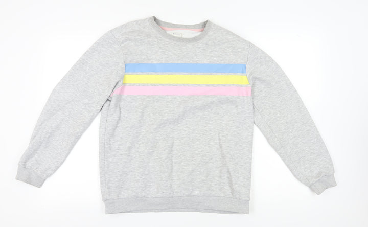 Mountain Warehouse Grey Striped Sweatshirt Unisex Adult Size 16