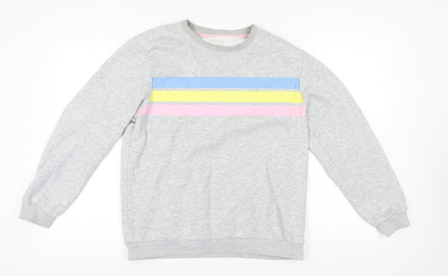 Mountain Warehouse Grey Striped Sweatshirt Unisex Adult Size 16