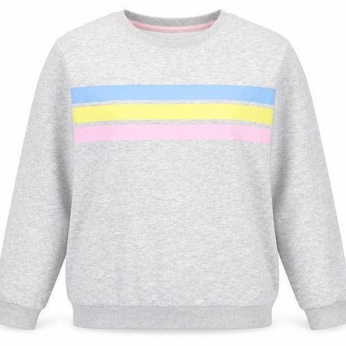 Mountain Warehouse Grey Striped Sweatshirt Unisex Adult Size 16