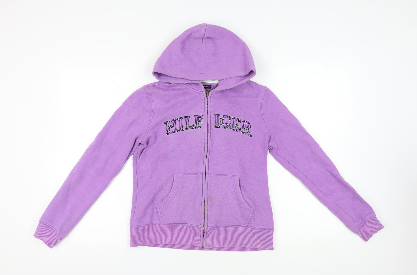 Tommy Hilfiger Women's Purple Full Zip Hoodie S