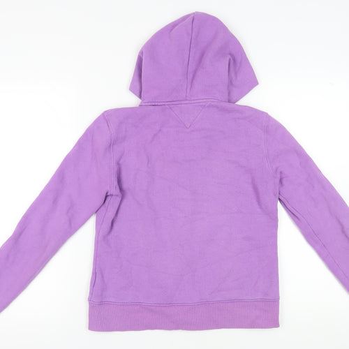Tommy Hilfiger Women's Purple Full Zip Hoodie S