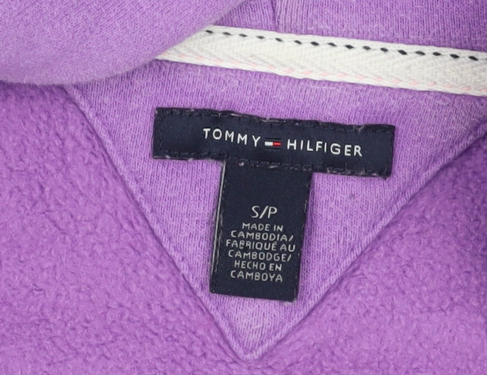 Tommy Hilfiger Women's Purple Full Zip Hoodie S