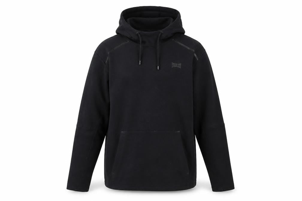 Front view of Everlast Men's Black Pullover Hoodie, size L