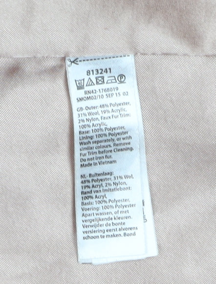 Monsoon Girls Grey Pea Coat, 9-10 Years, Double-Breasted