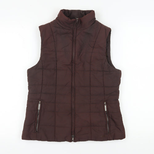 Musto Women's Brown Waistcoat, Size 14, with Full Zip and Pockets