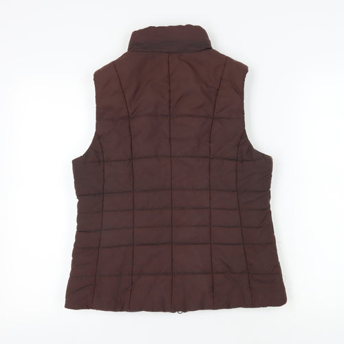 Musto Women's Brown Waistcoat, Size 14, with Full Zip and Pockets