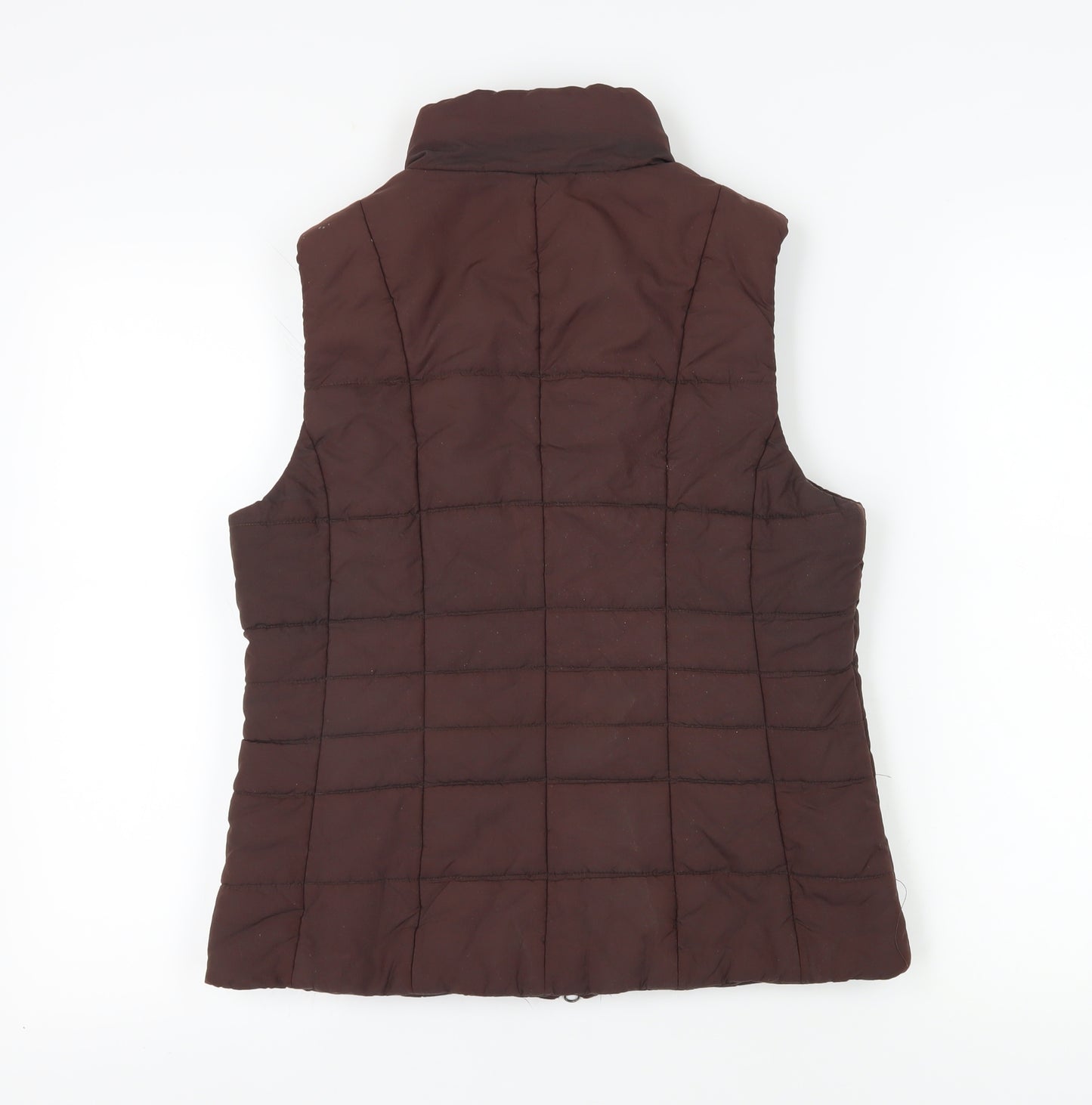 Musto Women's Brown Waistcoat, Size 14, with Full Zip and Pockets