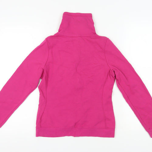 H&M Girls Pink Full Zip Sweatshirt 13-14 Years Casual
