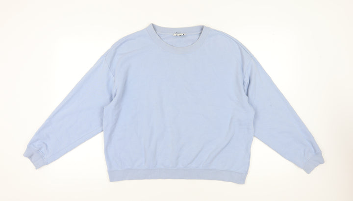 Monki Womens Blue Sweatshirt - L - Casual Pullover