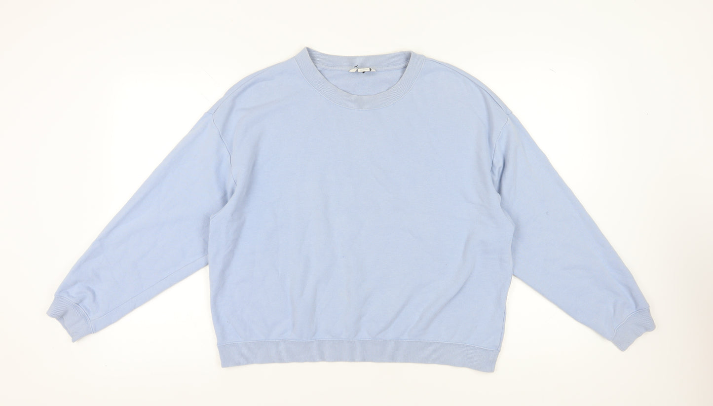 Monki Womens Blue Sweatshirt - L - Casual Pullover