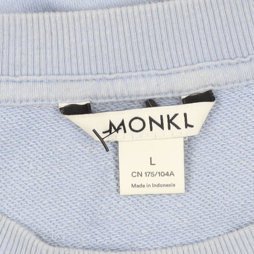 Monki Womens Blue Sweatshirt - L - Casual Pullover
