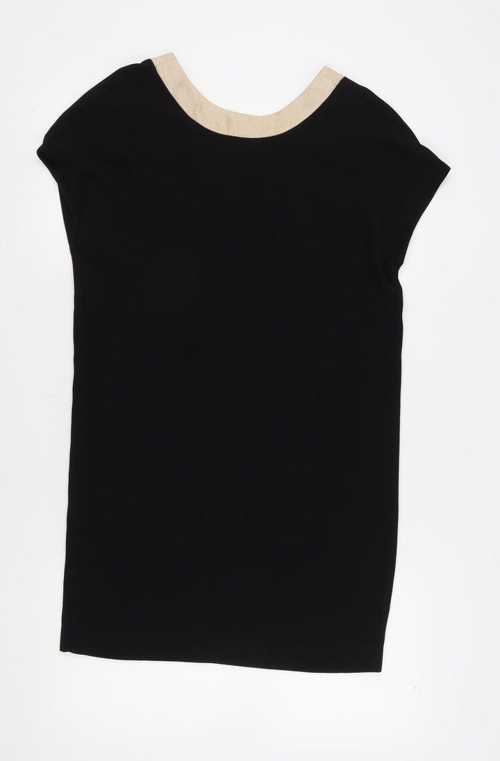 Moutaki Women's Black Shift Dress Size S Casual