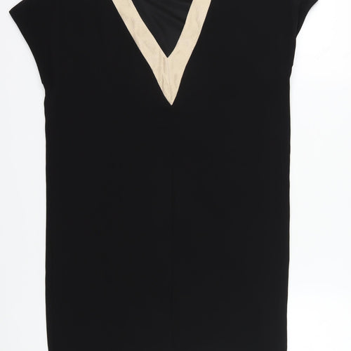 Moutaki Women's Black Shift Dress Size S Casual