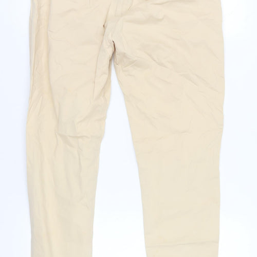 Topshop Women's Beige Chino Trousers Size 12
