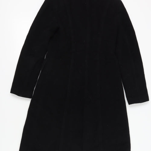 Zara Women's Black Wool Overcoat Size 6