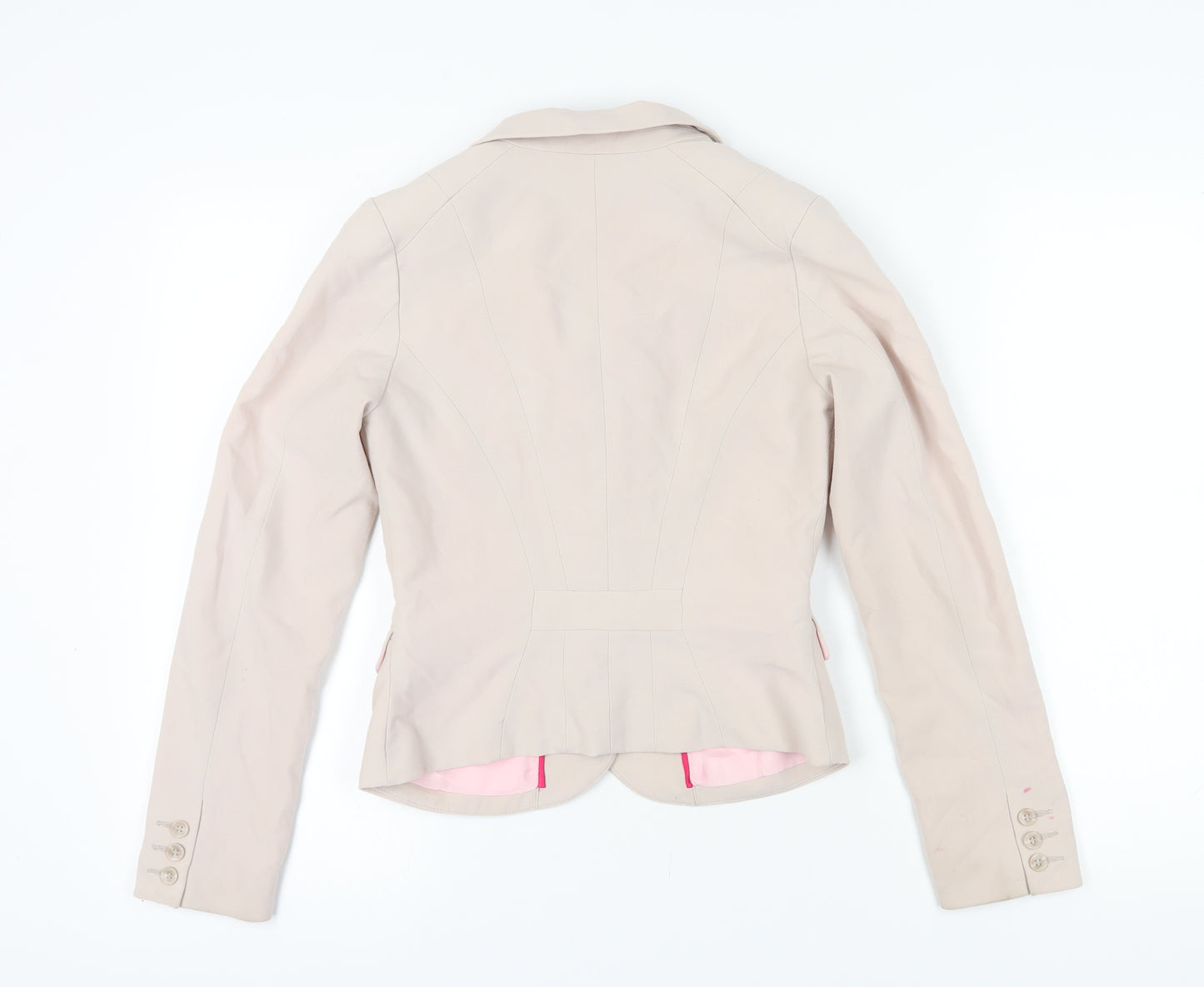 H&M Women's Beige Blazer Jacket Size 6 Business Casual