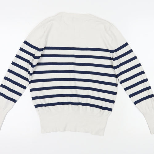 Friends Like These Women's Navy Stripe Jumper UK 14