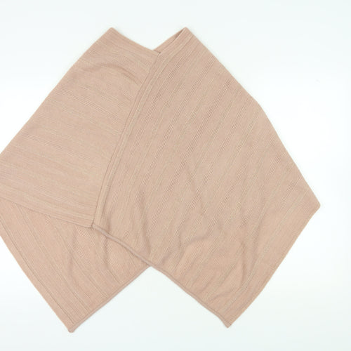 Next Women's Beige Poncho S/M Metallic Knit