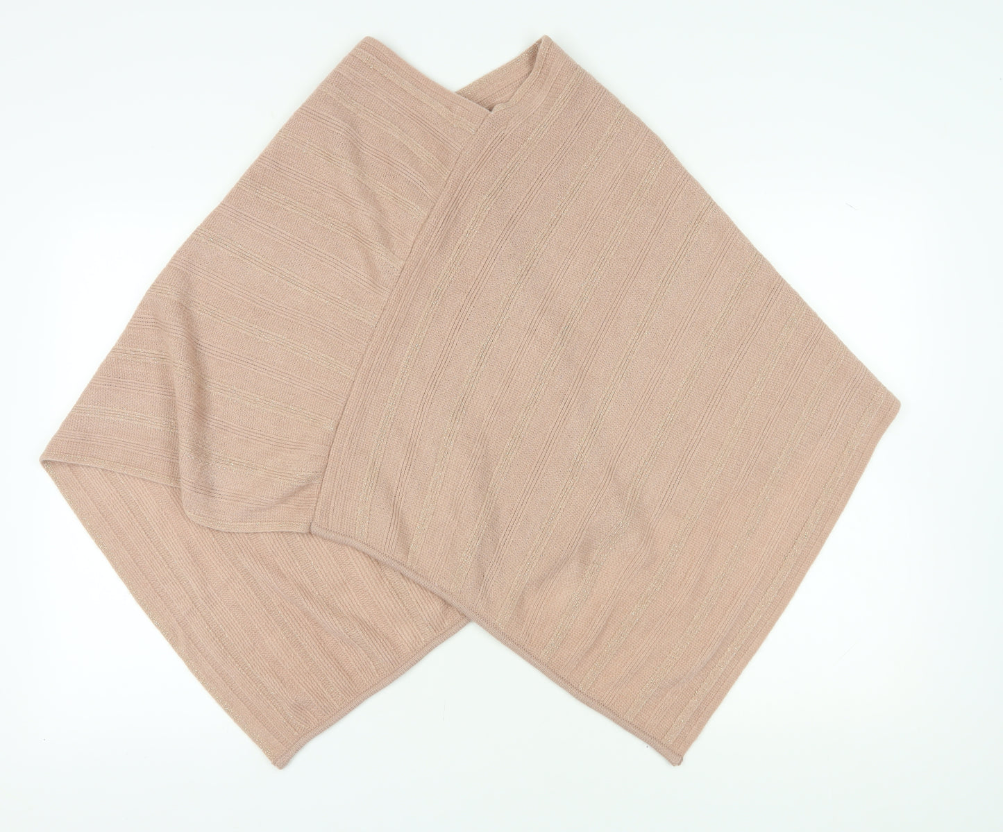 Next Women's Beige Poncho S/M Metallic Knit
