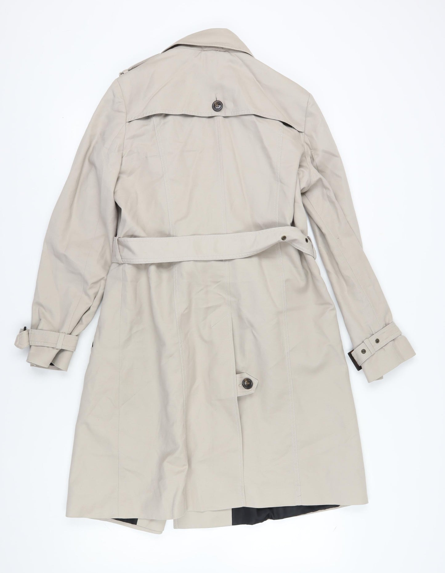 Debenhams Women's Beige Trench Coat Size 14 Classic