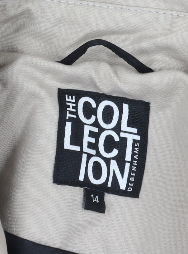 Debenhams Women's Beige Trench Coat Size 14 Classic