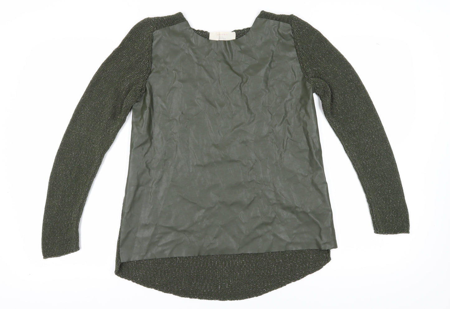 Zara Women's Green Pullover Jumper, Size L
