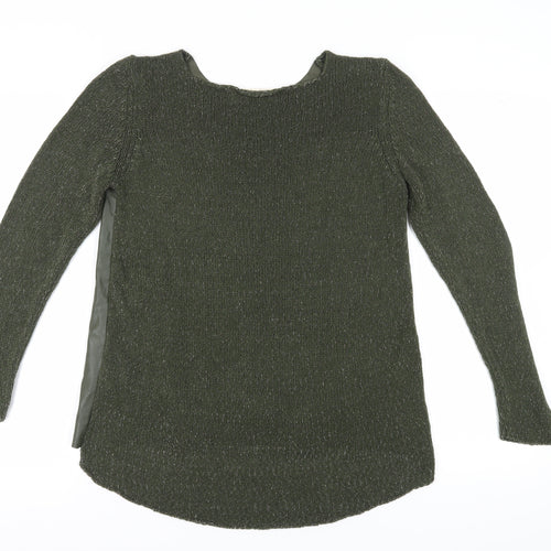Zara Women's Green Pullover Jumper, Size L