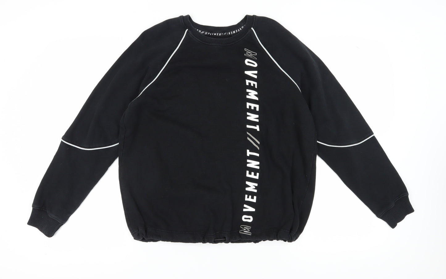 Next Unisex Black Pullover Sweatshirt Size 16