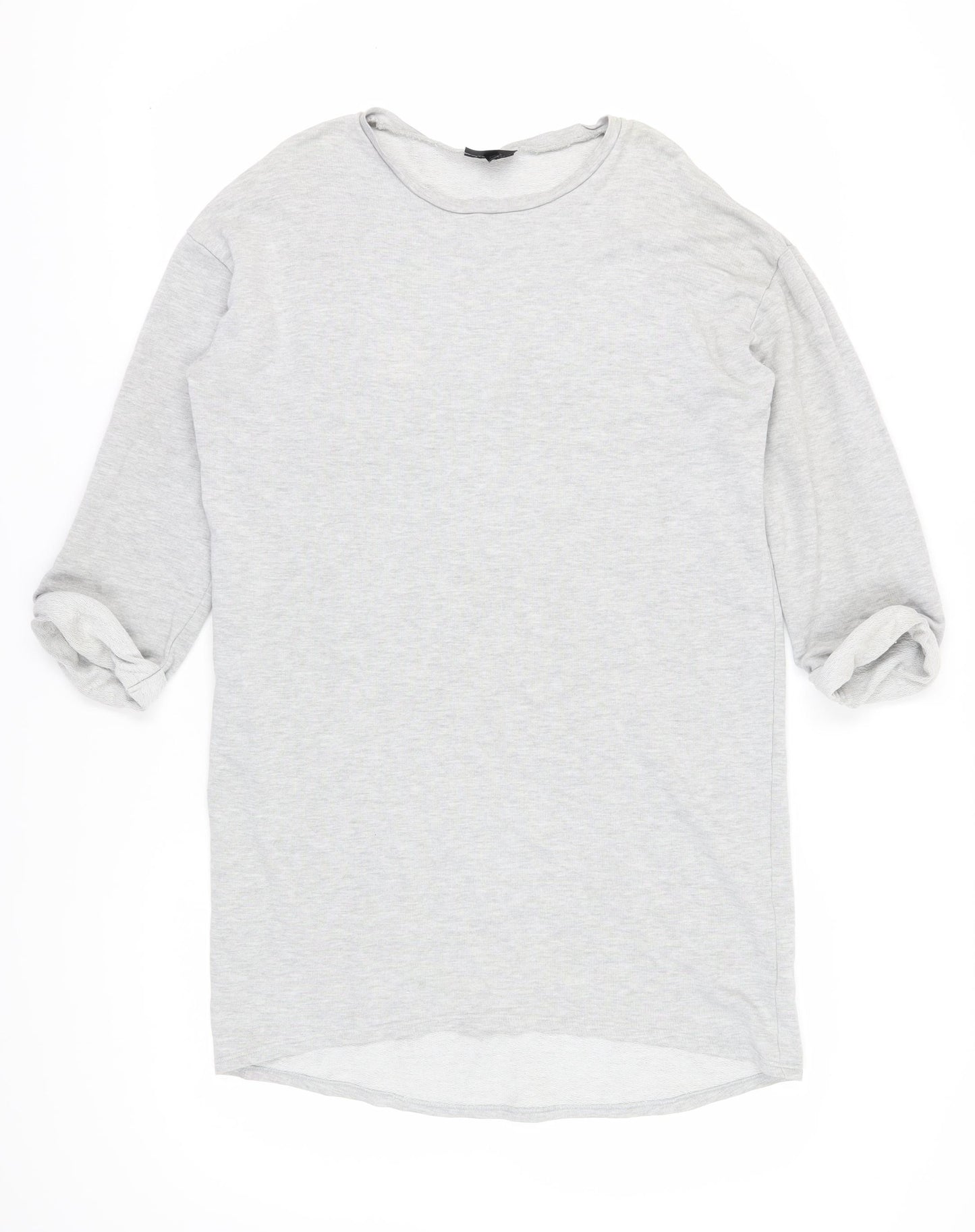Topshop Women's Grey T-Shirt Dress Size 12