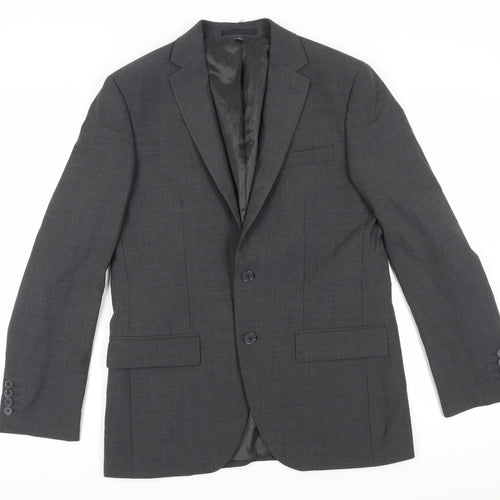 Marks and Spencer Men's Grey Suit Jacket 38R