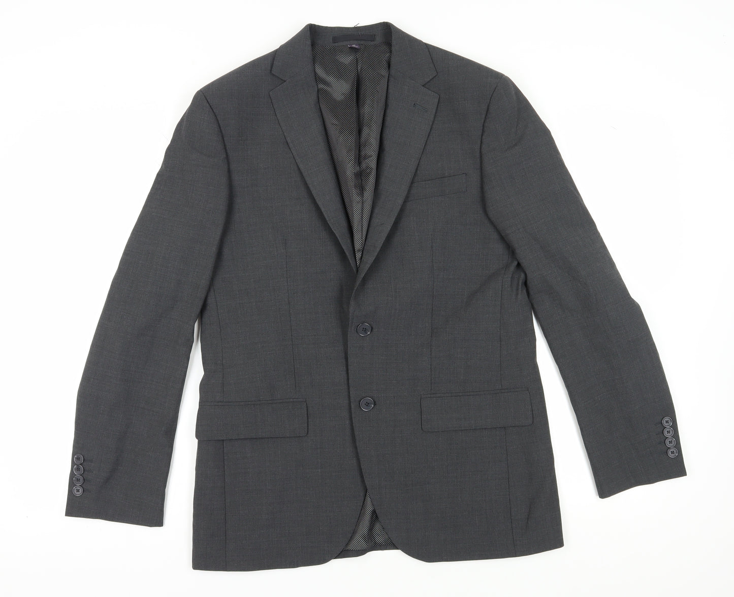 Marks and Spencer Men's Grey Suit Jacket 38R