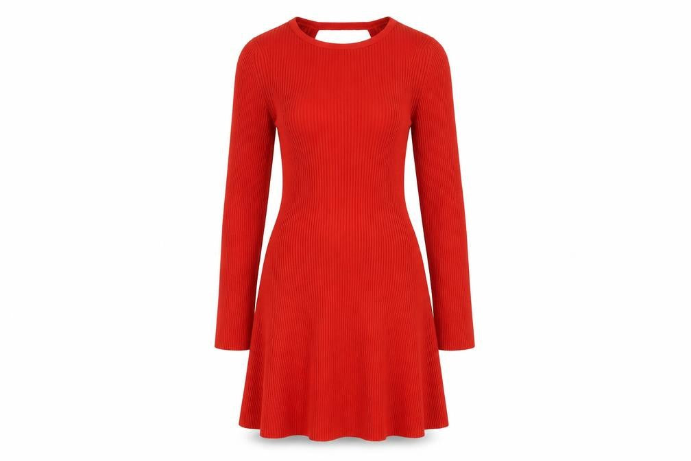 ASOS DESIGN Women's Red Fit & Flare Dress Size 6
