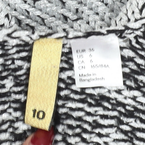 H&M Women's Grey Tank Dress Size 10 Knit Casual