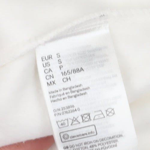 H&M Divided Women's White Pullover Sweatshirt S